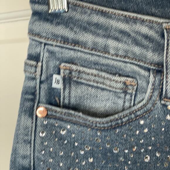 Judy Blue Jeans Women 3/26 Slim Fit Denim Rhinestone Sparkle Distressed Stretch - Picture 8 of 16